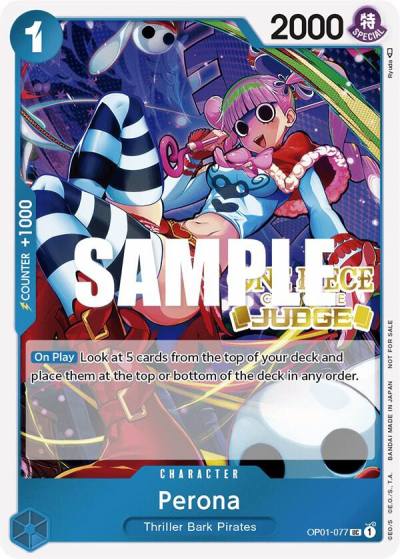 Perona (Judge Pack Vol. 2) OP01-077 One Piece Promotion Cards Card