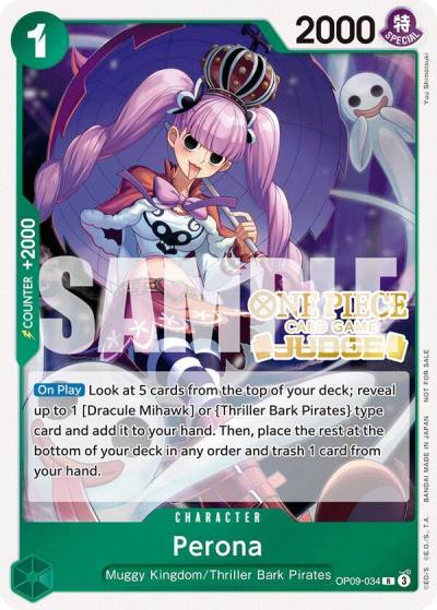 Perona (Judge Pack Vol. 5) OP09-034 One Piece Promotion Cards Card