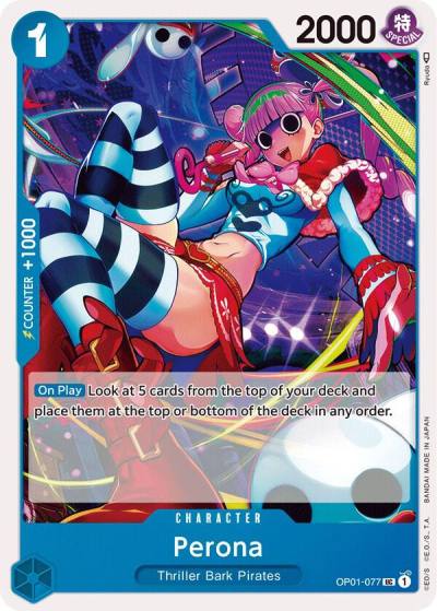 Perona OP01-077 Romance Dawn Card