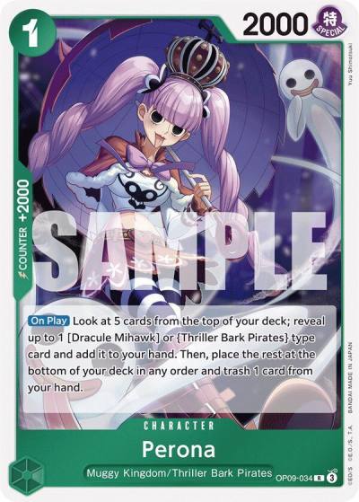 Perona OP09-034 Emperors in the New World Card