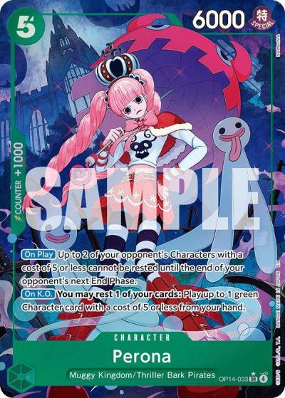 Perona - OP14-033 (Alternate Art) OP14-033 The Azure Sea's Seven Card