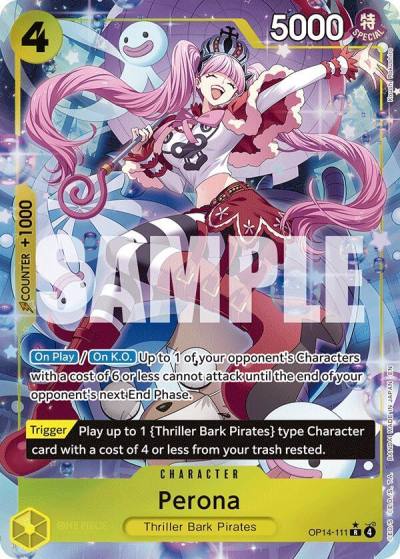 Perona - OP14-111 (Alternate Art) OP14-111 The Azure Sea's Seven Card
