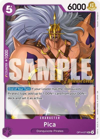 Pica OP14-071 The Azure Sea's Seven Release Event Cards Card