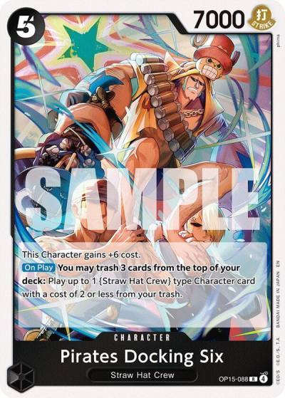 Pirates Docking Six OP15-088 Adventure on Kami's Island Card