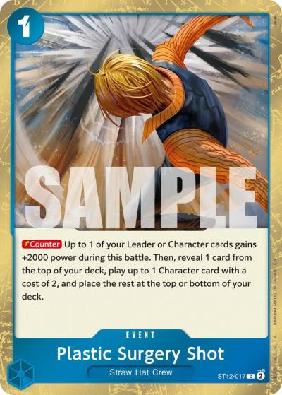Plastic Surgery Shot - ST12-017 (Pirate Foil) ST12-017 Premium Booster -The Best- Vol. 2 Card