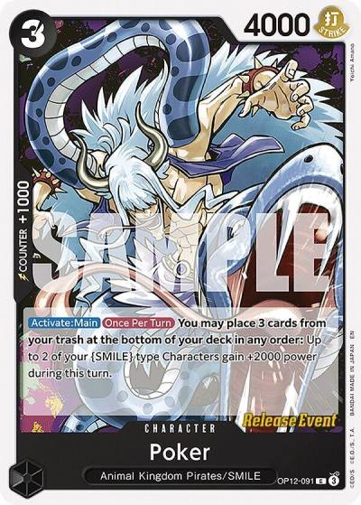 Poker OP12-091 Legacy of the Master Release Event Cards Card