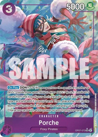 Porche (Parallel) OP07-072 500 Years in the Future Card