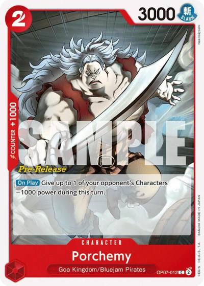 Porchemy OP07-012 500 Years in the Future Pre-Release Cards Card