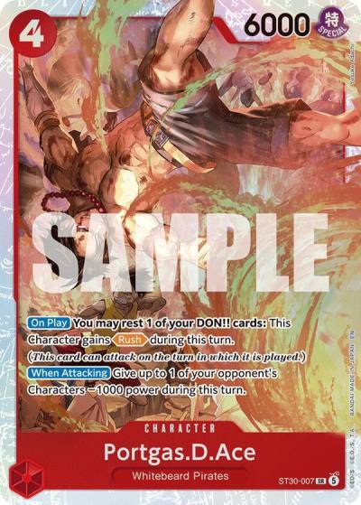 Portgas.D.Ace (007) ST30-007 Starter Deck EX: Luffy & Ace Card