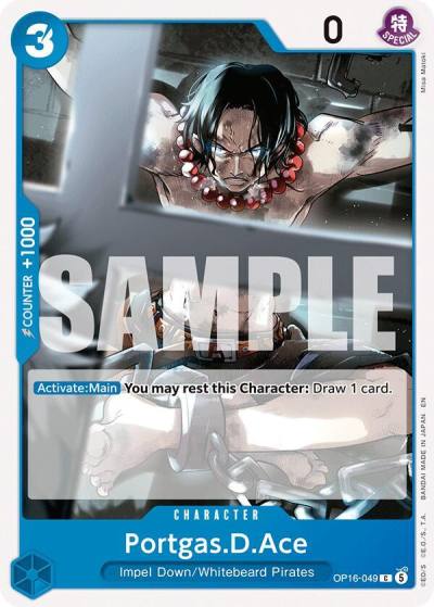 Portgas.D.Ace (049) OP16-049 The Time of Battle Card