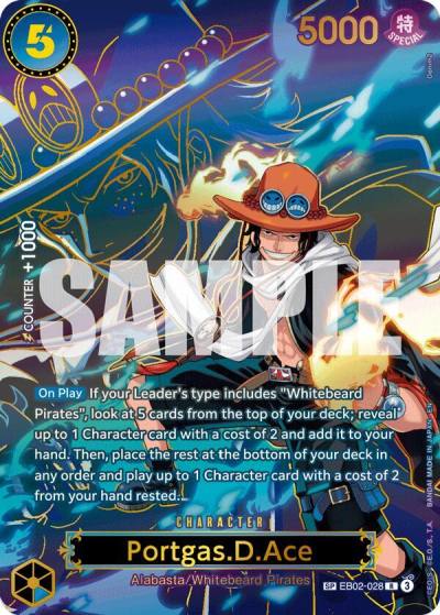Portgas.D.Ace - EB02-028 (SP) EB02-028 Carrying On His Will Card