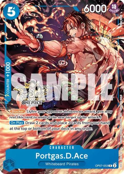 Portgas.D.Ace - OP07-053 (3rd Anniversary Tournament 3 Brothers Pack) OP07-053 Carrying On His Will: 3rd Anniversary Tournament Cards Card