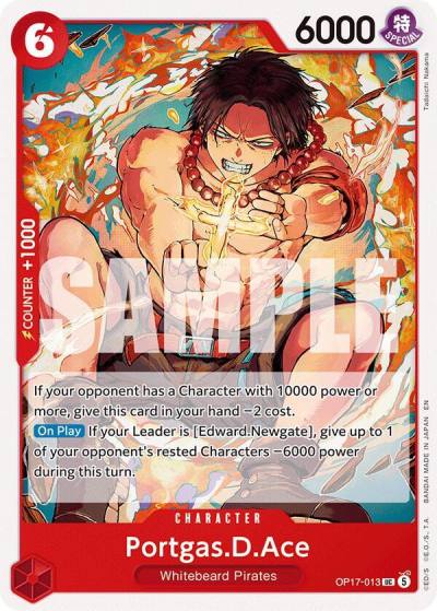 Portgas.D.Ace OP17-013 The World's Strongest Warriors Card