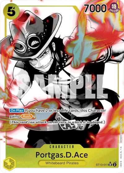 Portgas.D.Ace (011) (Parallel) ST13-011 Ultra Deck: The Three Brothers Card