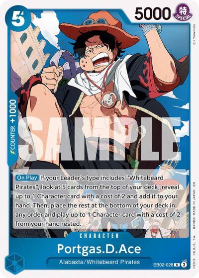 Portgas.D.Ace EB02-028 Extra Booster: Anime 25th Collection Card