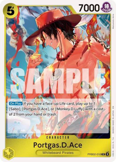 Portgas.D.Ace PRB02-018 Premium Booster -The Best- Vol. 2 Card
