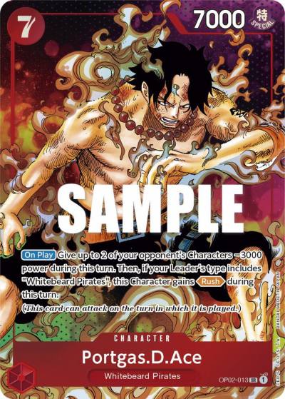 Portgas.D.Ace (Parallel) OP02-013 Paramount War Card