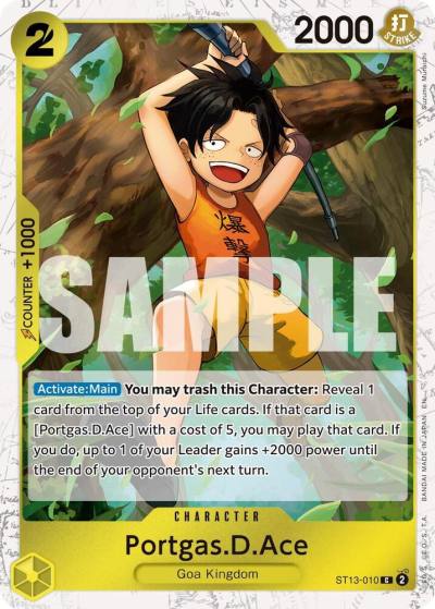 Portgas.D.Ace - ST13-010 (Pirate Foil) ST13-010 Premium Booster -The Best- Vol. 2 Card
