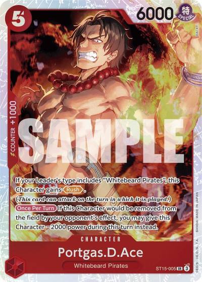 Portgas.D.Ace ST15-005 Starter Deck 15: RED Edward.Newgate Card