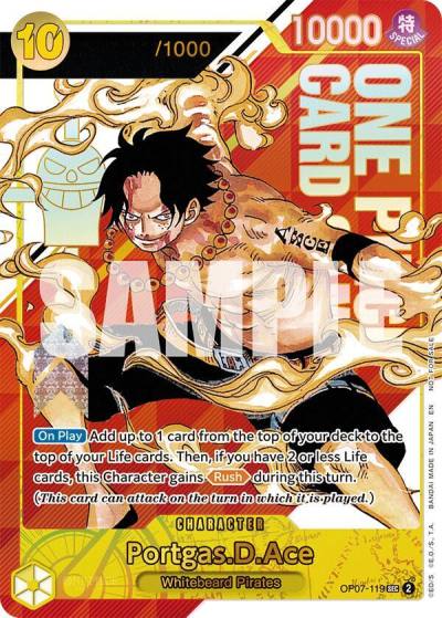 Portgas.D.Ace (Serial Numbered) OP07-119 One Piece Promotion Cards Card