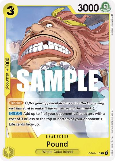 Pound OP04-110 Kingdoms of Intrigue Card