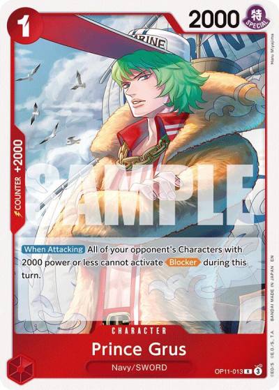 Prince Grus OP11-013 A Fist of Divine Speed Card