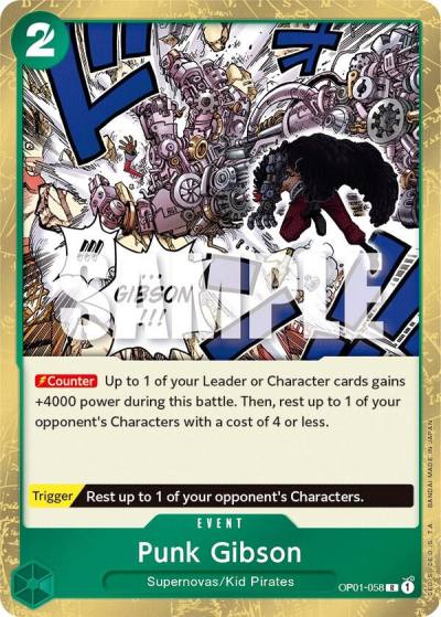 Punk Gibson OP01-058 Romance Dawn Card