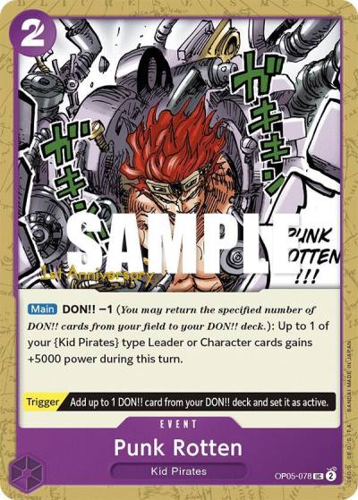Punk Rotten OP05-078 Awakening of the New Era: 1st Anniversary Tournament Cards Card