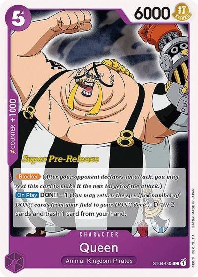 Queen ST04-005 Super Pre-Release Starter Deck 4: Animal Kingdom Pirates Card