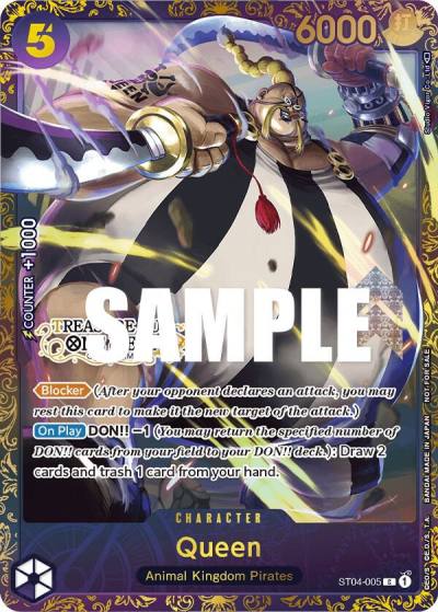 Queen (Treasure Cup) ST04-005 One Piece Promotion Cards Card