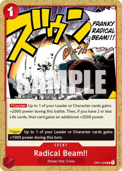 Radical Beam!! OP01-029 Romance Dawn Card