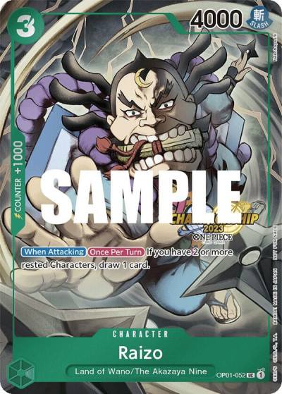 Raizo (CS 2023 Event Pack) OP01-052 One Piece Promotion Cards Card