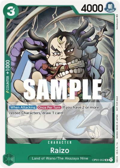 Raizo (Event Pack Vol. 2) OP01-052 One Piece Promotion Cards Card