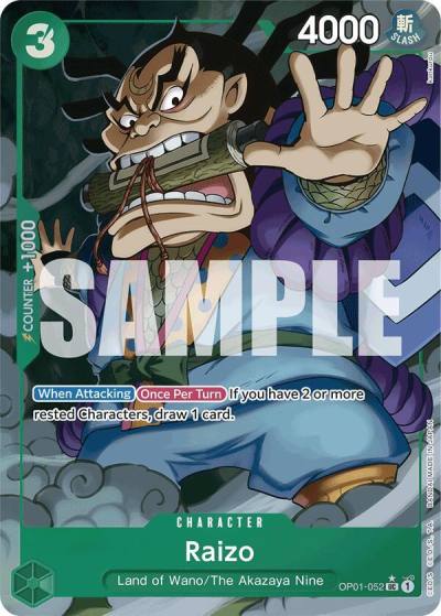 Raizo (Full Art) OP01-052 Premium Booster -The Best- Card