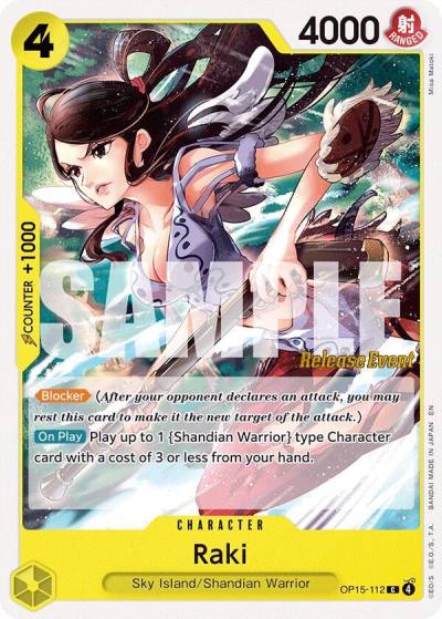 Raki OP15-112 Adventure on Kami's Island Release Event Cards Card