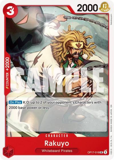 Rakuyo OP17-016 The World's Strongest Warriors Card