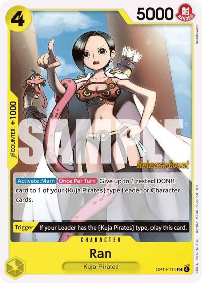 Ran OP14-114 The Azure Sea's Seven Release Event Cards Card