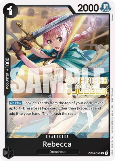 Rebecca (Judge Pack Vol. 6) OP04-092 One Piece Promotion Cards Card
