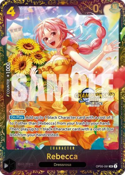 Rebecca (October Championship 2024 Online Regional) OP05-091 One Piece Promotion Cards Card
