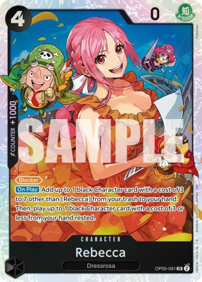 Rebecca (Reprint) OP05-091 Premium Booster -The Best- Vol. 2 Card