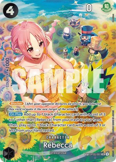 Rebecca (SP) OP05-091 Wings of the Captain Card