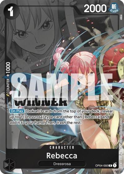 Rebecca (Winner Pack 2025 Vol. 2) OP04-092 One Piece Promotion Cards Card