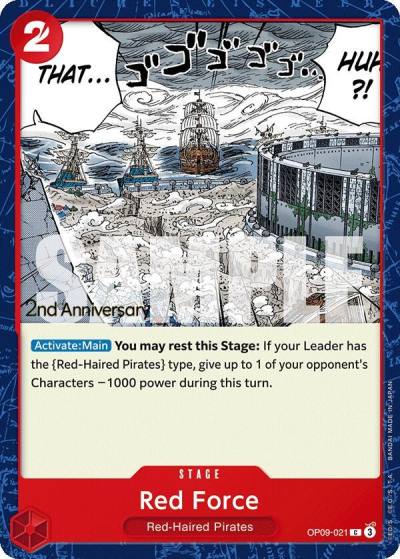 Red Force OP09-021 Emperors in the New World: 2nd Anniversary Tournament Cards Card