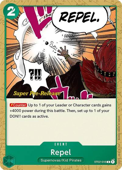 Repel ST02-016 Super Pre-Release Starter Deck 2: Worst Generation Card