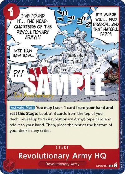 Revolutionary Army HQ OP05-021 Awakening of the New Era: 1st Anniversary Tournament Cards Card