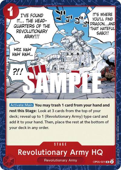 Revolutionary Army HQ OP05-021 Awakening of the New Era Card