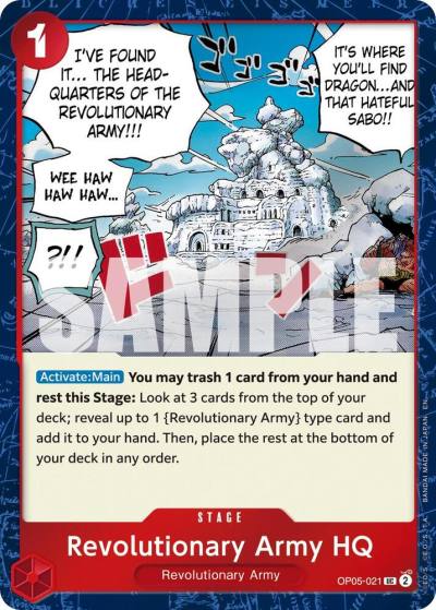 Revolutionary Army HQ (Pirate Foil) OP05-021 Premium Booster -The Best- Vol. 2 Card