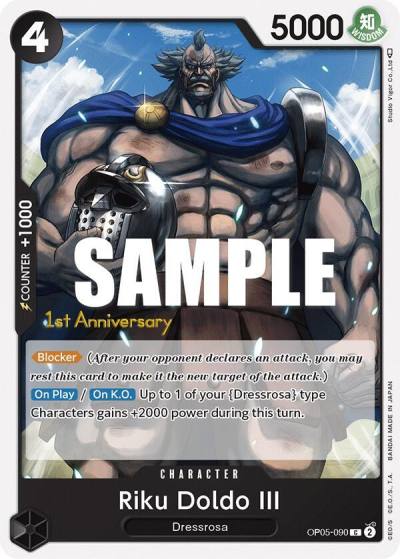 Riku Doldo III OP05-090 Awakening of the New Era: 1st Anniversary Tournament Cards Card