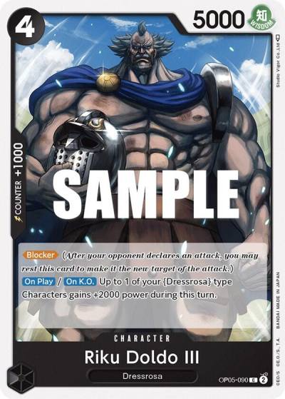 Riku Doldo III OP05-090 Awakening of the New Era Card