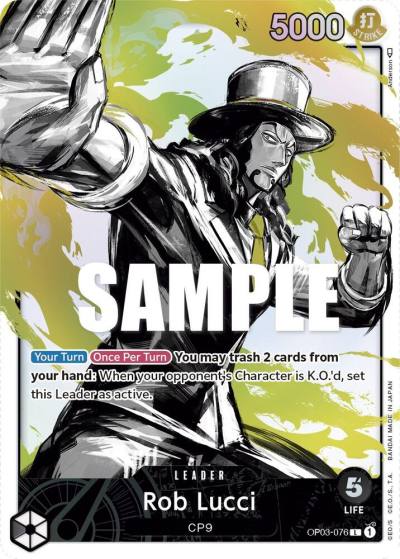 Rob Lucci (076) (Alternate Art) OP03-076 Pillars of Strength Card